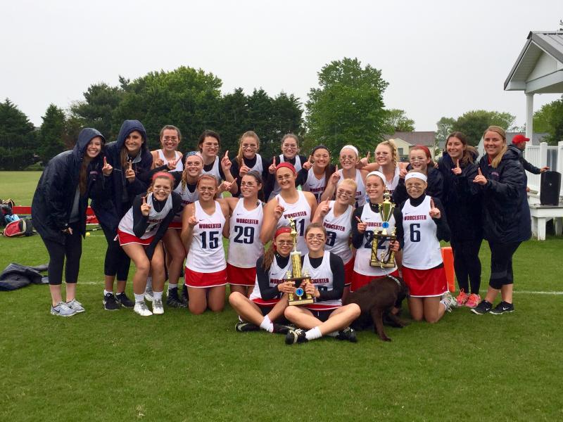 The WPS Girls’ Varsity Lacrosse Team defeated rivals Saints Peter and Paul 17-10 to win the ESIAC Championship May 12. In back are (l-r) Reese Gittelman, Gracie Gardner, Kaylee Dickson, Abbi Nechay, Marissa Grosso, Sophia Bandorick, Delaney Abercrombie, Caroline Pasquariello, Carly Hoffman, Cameron Langeler, Chloe Ruddo, Quinn McColgan, coach Sarah Wootten and head coach Brooke Hahn. In middle are Olivia Bescak, Leigh Lingo, Melissa Laws, Karlie Southcomb, Julie Talbert and Kathleen Emche. In front are Madison Bescak and Regan Lingo. SUBMITTED PHOTOS